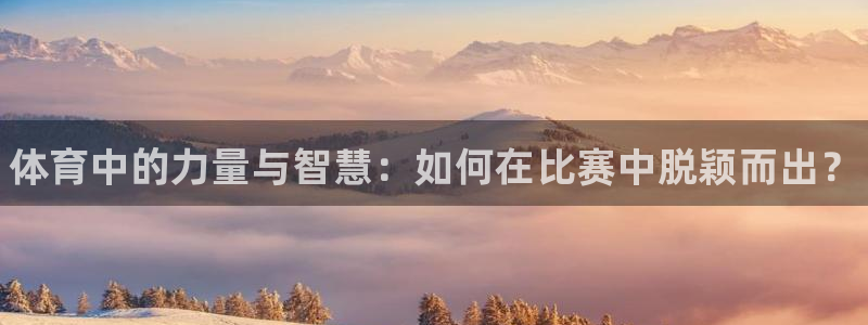 米兰体育官方正版app集团官网首页网址：体育中的力量与智慧：