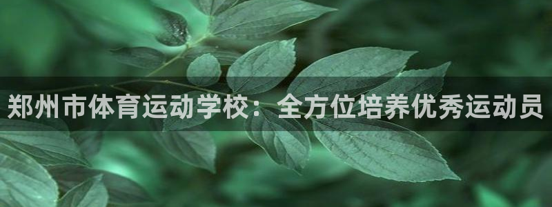 注册米兰体育官方正版app：郑州市体育运动学校：全方位培养优