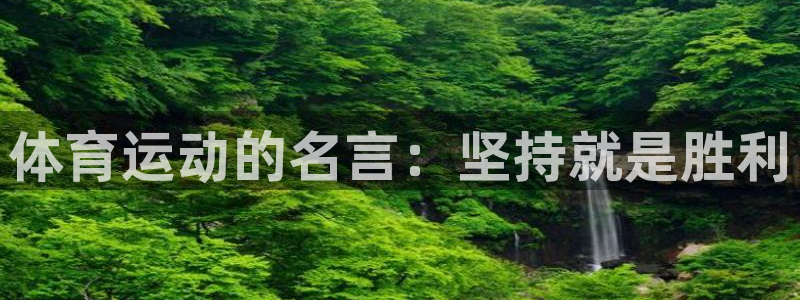 米兰体育官方正版app新能源：体育运动的名言：坚持就